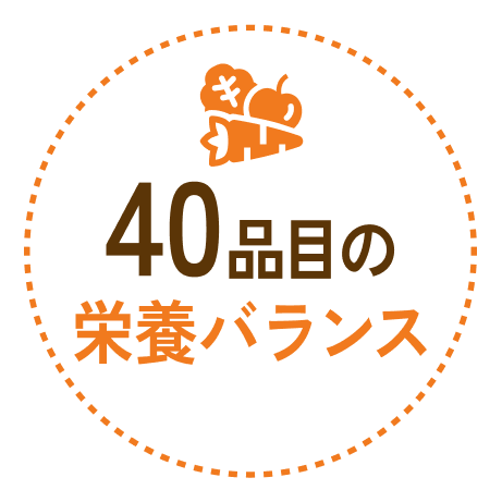 40品目の栄養バランス